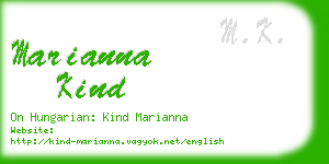 marianna kind business card